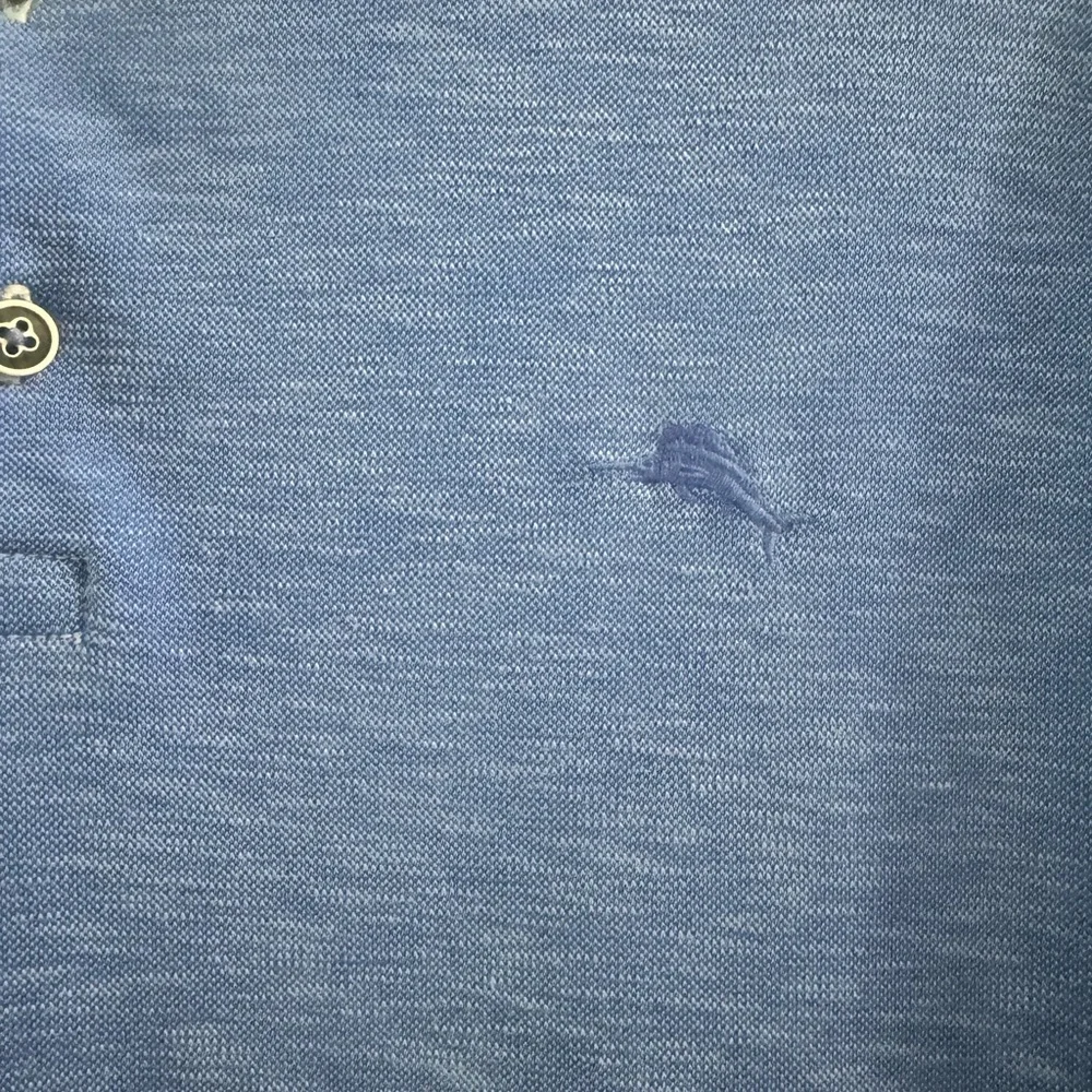 Tommy Bahama Blue Polo Shirt with Classic Collar - Picture 5 of 10